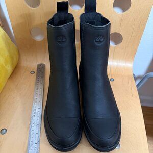 Women's Timberland Black Rebotl Chunky Platform Waterproof Boots Size 9.5 M